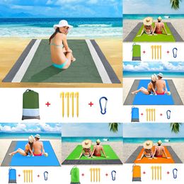 New Outdoor Pads Waterproof Large Beach Towels Beach Blanket Outdoor Picnic Camping Mat Portable Lightweight Folding Mat Mattress Sand Beach Mat