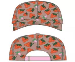 High quality strawberry baseball cap cactus design summer parent-child tongue outdoor adjustable men and women can wear6024663