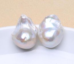 Stud Earrings Natural Freshwater Pearl 925 Sterling Silver Large Baroque 1525mm INS Fine Jewellery Gifts For Women EA2307603