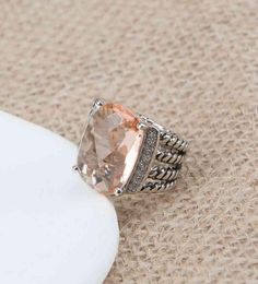 High Rings Designers Quality Fashion Jewelry Men Ring Designer For Women Classic Vintage Diamond Ladies Orange Morganite Zircon Bi7064856