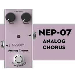 NAOMI Analog Chorus Electric Guitar Effect Pedal Analog Chorus True Bypass Aluminum Alloy Body2238899