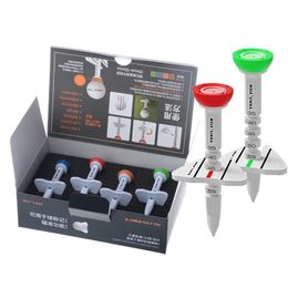 Golf Tees 4pcs One Pack Golf Step Down Tees Plastic Golf Ball Tee For Golfer 4 Colours To Choose Red Blue Green Orange Aim Line 231212