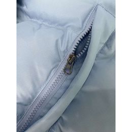 Trapstar London Decoded Hooded Puffer 2.0 Ice Blue Jacket Embroidered Lettering Hoodie Winter Coat topsweater