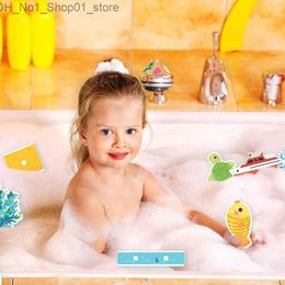 Bath Toys 30pcs Children's Bathroom Toys Eva Baby Bathing Water Toys Marine Animal Cognitive Floating Toys Bath Toys for Toddlers Q231212