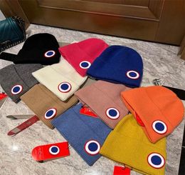 Knitted Hats Colourful Hat With Round Pattern Beanie Cap Designer Skull Caps for Man Woman 10 Color1977667