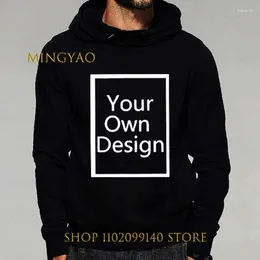 Men's Hoodies High Quality Harajuku And Women's DIY Your Favorite Pos Or Logo Sweater Fashion Customized