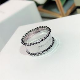 S925 Silver Ladies' rings Flower grass Wide Personality fashion Superior quality Bead edge sign Golden ring2067