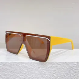 Sunglasses 0008S Big Square Mirror Acetate Designer Brand Uv400 Outdoor Men Fashion Glasses For Women Ladies