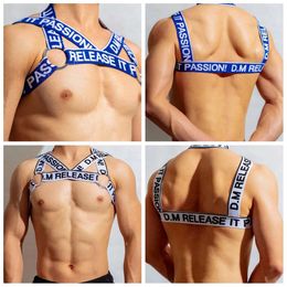 Lingerie Man Sexual Body Chest Belt Strap Punk Rave Costumes Harness Men Gay Clothing Party