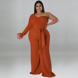 Women's Pants Big Size 5XL Women Jumpsuit Plus Ladies Party Femme