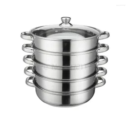 Double Boilers Stainless Steel Thick Steamer Pot Soup Steam Universal Cooking Pots For Induction Cooker Gas Stove