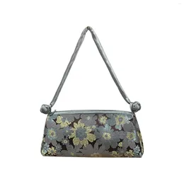 Evening Bags Coin Cosplay Tote Travel For Mobile Phone Birthday Accessories With Strap Shopping Women Handbag Chinese Style Card Silk Floral