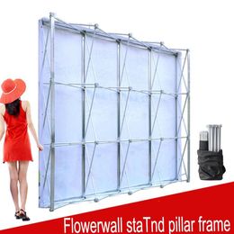 Aluminum Flower Wall Folding Stand Frame for Wedding Backdrops Straight Banner Exhibition Display Stand Trade Advertising Show267m