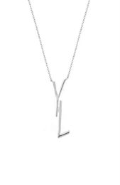 Women Designer Necklace Jewelry Luxury Designers Necklace Silver Letters Chains Pendent Gold Y Necklaces Party Accessories with Bo9903302