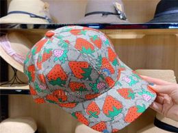High quality classic Letter print baseball cap Women Famous Cotton Adjustable Skull Sport Golf Curved strawberry Bucket hat2470468