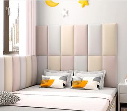 Wall Stickers Velvet Peel and Stick Headboard for Full Queen 3D Soundproof Panels Pack of 1 1968inx787in Home Decor 231212