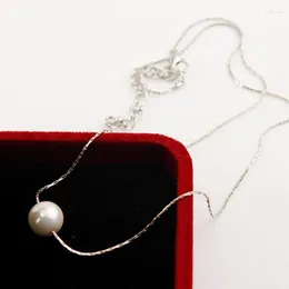 Pendant Necklaces Female Single Pearl Choker Simulated Necklace For Women Fashion Jewelery