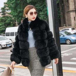 Women's Fur Autumn And Winter Imitation Coat Stand Collar Cross-border European American Fashion
