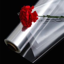 Gift Wrap Transparent Cellophane Paper Roll For Flower Bouquet Baskets Wrapping Arts Crafts Flowers Packing 231211