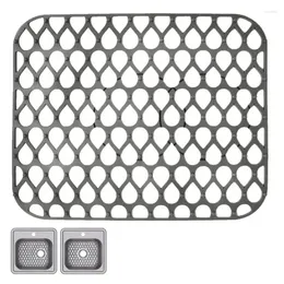 Table Mats Sink Mat Protector Grid For Bottom Of Farmhouse Stainless Steel Or Porcelain Bowl Grey