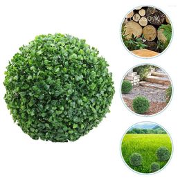 Decorative Flowers Artificial Grass Green Leaf Balls Indoor Home Plant Plastic DIY Ornament Topiary Party Supplies