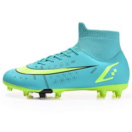 Lightweight Soccer Shoes Women Men Professional AG TF Football Boots Youth Children's High Top Outdoor Indoor Training Shoes