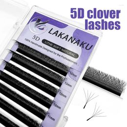 False Eyelashes LAKANAKU W Shape Bloom 3D 4D 5D Premade Volume Fans Eyelash Extensions Natural Soft Professional Lashes