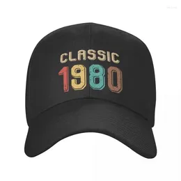 Ball Caps Personalized Vintage Classic 1980 Baseball Cap Hip Hop Women Men's Adjustable Trucker Hat Summer