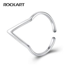 Pure Silver OL Ring Simple Geometric Open Adjustable Triangle Rings For Women Fine Jewellery Cool Gift Fashion Jewel200F