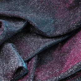 Fabric and Sewing 13510m Glitter Iridescent Bridal Dress Sparkle Holographic Bling Shiny Dancewear Cosplay 231212