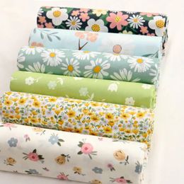 Fabric and Sewing 160x50cm fresh Floral twill Cotton sewing Cloth making Baby Clothes DIY born Pyjamas Quilt Cover Bed Sheet 231211