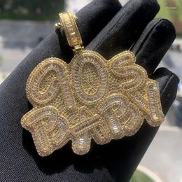 Choker 2024 Wholesale Iced Out Bling Hip Hop Punk Men Bpu Fashion Jewellery Micro Pave 5a Cubic Zirconia 90'S Baby Pendant Necklaces