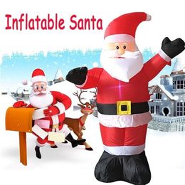 Giant Inflatable Santa Claus Christmas Decorations Outdoors Ornaments Xmas New Year Party Home Shop Yard Garden Decoration 201017311U