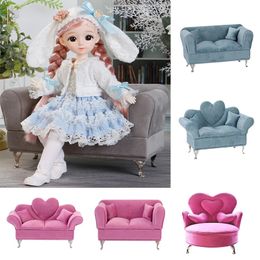 Doll House Accessories 1/6 BJD Doll Sofa Chair Doll BJD Doll Furniture Jewelry Storage Box Doll Po Props Doll Accessories 231212