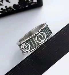 Man Women Couple Rings Designer Ring With Letters Silver And Gold Jewelry Stainless6702790