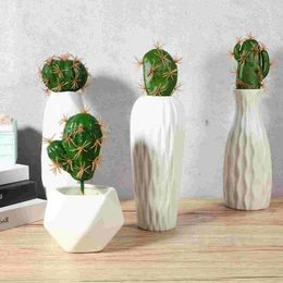 Decorative Flowers Artificial Cactus Plants Indoor Fake Succulent Simulated Decorations Simulation Foam