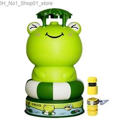 Bath Toys Sprinkler for Kids Cute Frog Water Sprinkler Summer Water Toys Rocket Sprinkler Rotating Spray Toy for Lawn Kids Birthday Gift Q231212