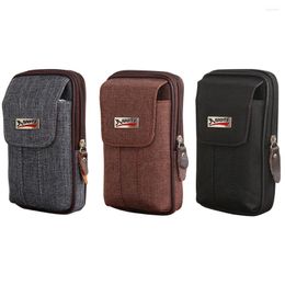 Waist Bags Mobile Phone Pouch Travel Canvas Wallet Casual Multi-function Belt Pack Male Fashion Supply For Men