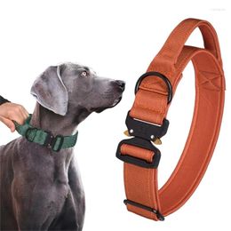 Dog Collars Adjustable Collar With Quick Release Buckle Nylon Training 6XDE