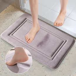 Carpets Absorbent Bath Mat Non Slip Bathroom Bathtub Side Floor Rug Shower Room Doormat Rugs Memory Foam Foot Mats 231211