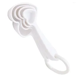 Measuring Tools Plastic Spoons Heart Shaped Shower Wedding Party Gift Favour Dry Liquid Ingredients Cooking