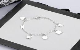 luxury High Quality Chain Silver Plate Bracelet Star Gift Butterfly Bracelet Top Chain Bracelet Fashion Jewellery Supply2054615