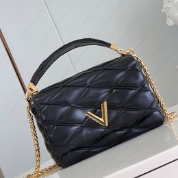Top 1:1 Mirror Quality Go-14 MM Wallet Luxurys Handbags Designer Shoulder Bag Chain Bag Lock Designer Bag Lady Crossbody Bag Bags Purse with Complete Packaging Gift Box