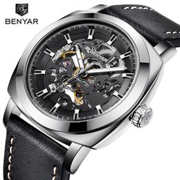 Relogio Masculino BENYAR Mens Watches Top Brand Luxury Automatic Mechanical Men Business Waterproof Sport Watch Reloj Hombre303r