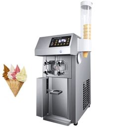 Commercial Soft Ice Cream Makers Stainless Steel Automatic Sweet Cone Ice Cream Making Machine