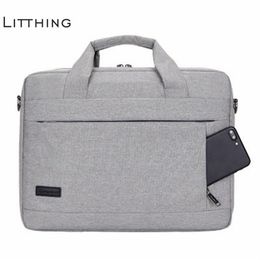 Litthing Large Capacity Laptop Handbag For Men Women Travel Briefcase Bussiness Notebook Bag For 14 15 Inch Macbook Pro Pc J190721314V