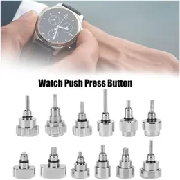 Watch Repair Kits 24pcs Push Press Button Parts Stainless Buttons Assortment Kit Professional Accessories