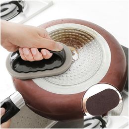 Cleaning Brushes Kitchen Accessories Nano Sponge Wipe Decontamination Brush With Handle Gadgets Magic Bowl Pot Kitchenware Drop Deli Dhfzn