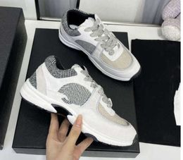 Sandals Luxury Designer Running Shoes Channel Sneakers Women Lace-Up Sports Shoe Casual Trainers Classic Sneaker Woman CcityLKI 899ess
