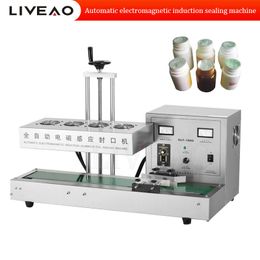 Automatic Plastic Bottle Glass Jar Cap Aluminium Foil Induction Sealer Sealing Machines